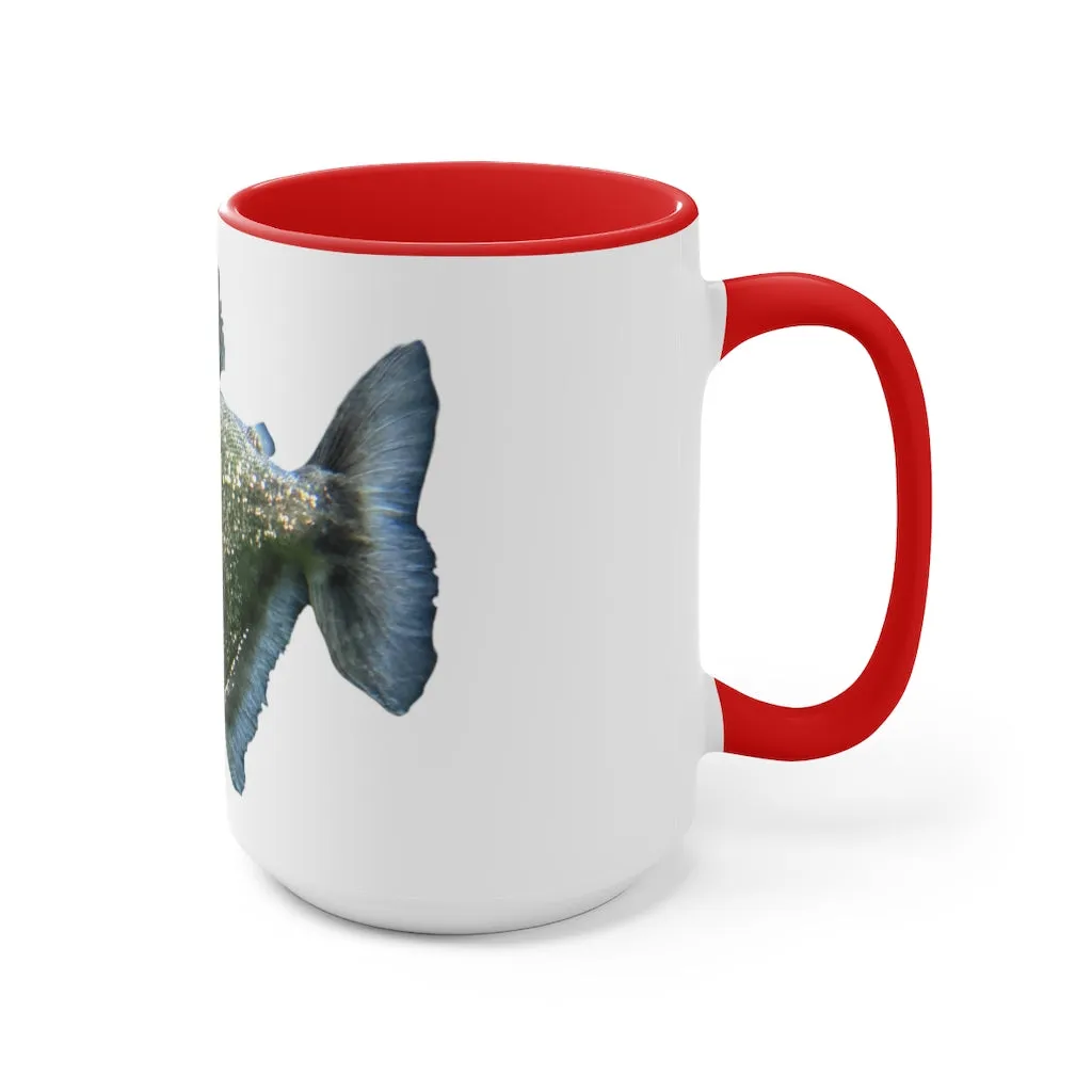 Glitter Green Fish Accent Mug