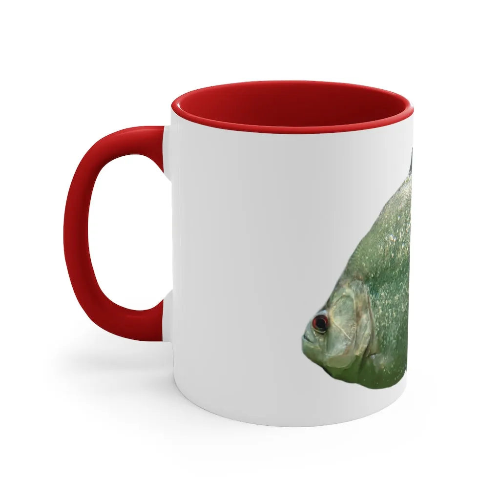 Glitter Green Fish Accent Mug