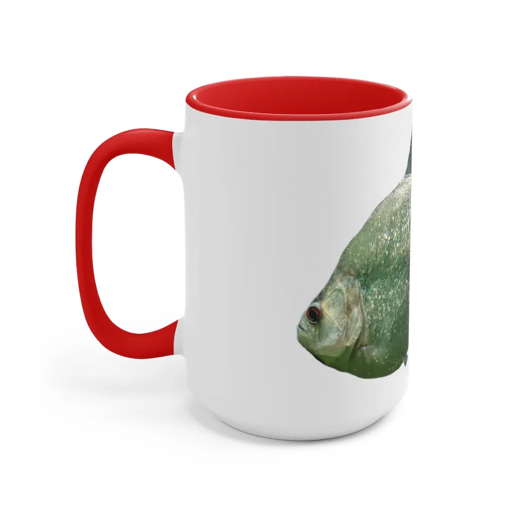 Glitter Green Fish Accent Mug