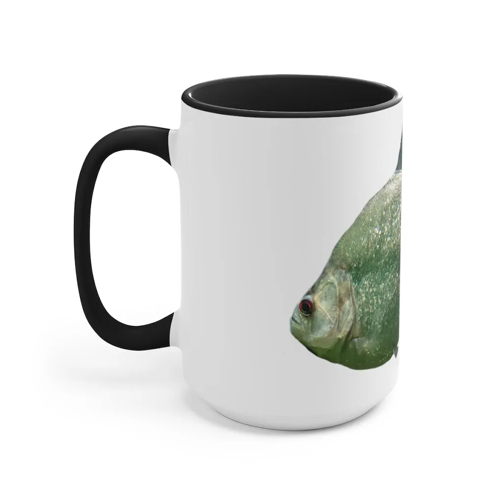 Glitter Green Fish Accent Mug