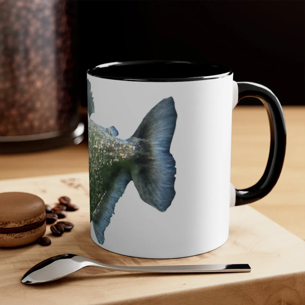 Glitter Green Fish Accent Mug