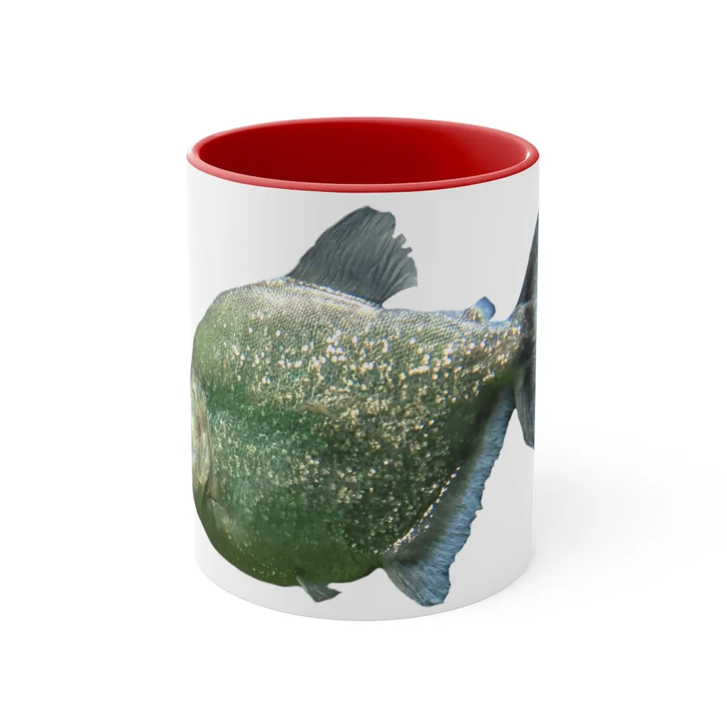 Glitter Green Fish Accent Mug