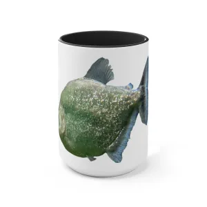 Glitter Green Fish Accent Mug