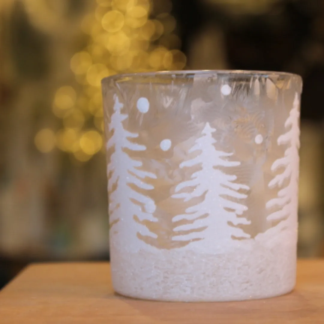 Glitter Tree Tealight Holder