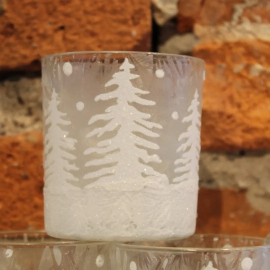 Glitter Tree Tealight Holder