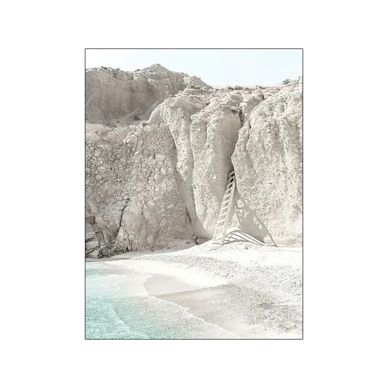 Greek Island Landscape Gallery Wall Art Fine Art Canvas Prints Pictures Of Santorini Posters For Living Room Bedroom Inspirational Art For Modern Living