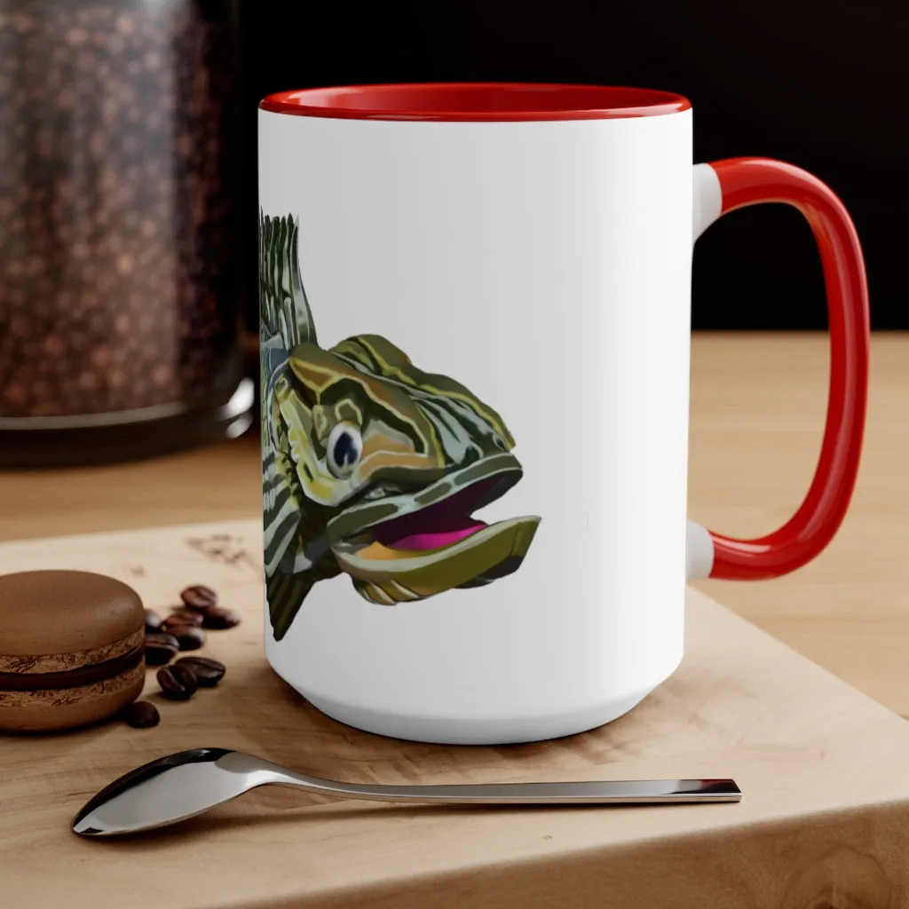 Green Fish Accent Mug