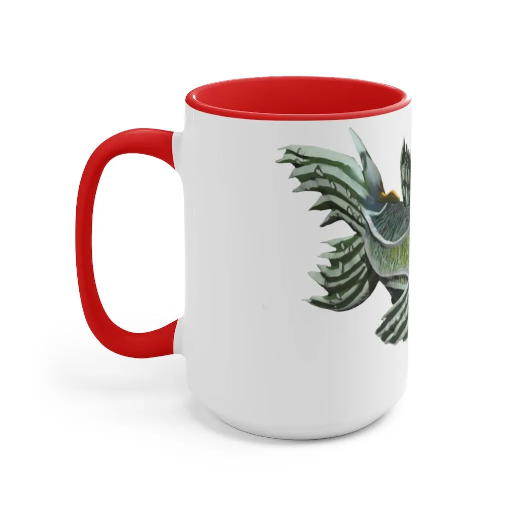 Green Fish Accent Mug