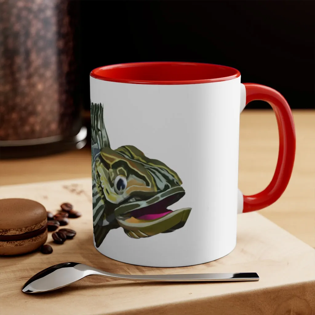 Green Fish Accent Mug