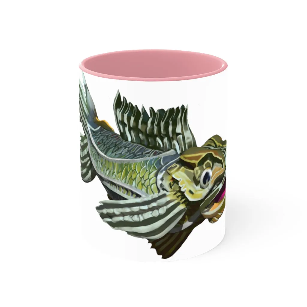 Green Fish Accent Mug