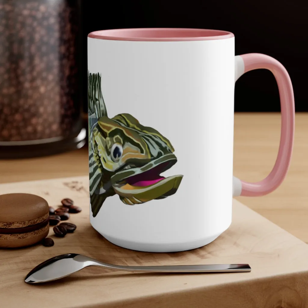 Green Fish Accent Mug