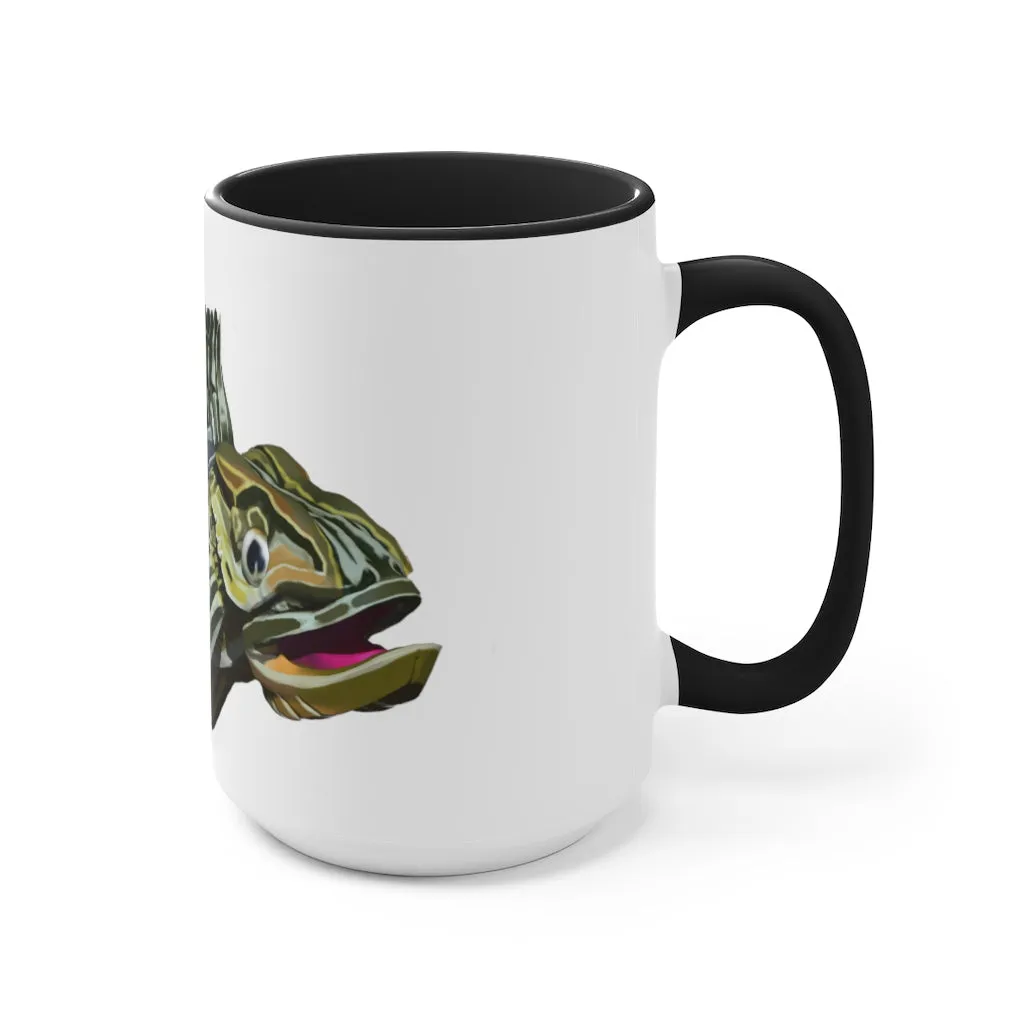 Green Fish Accent Mug