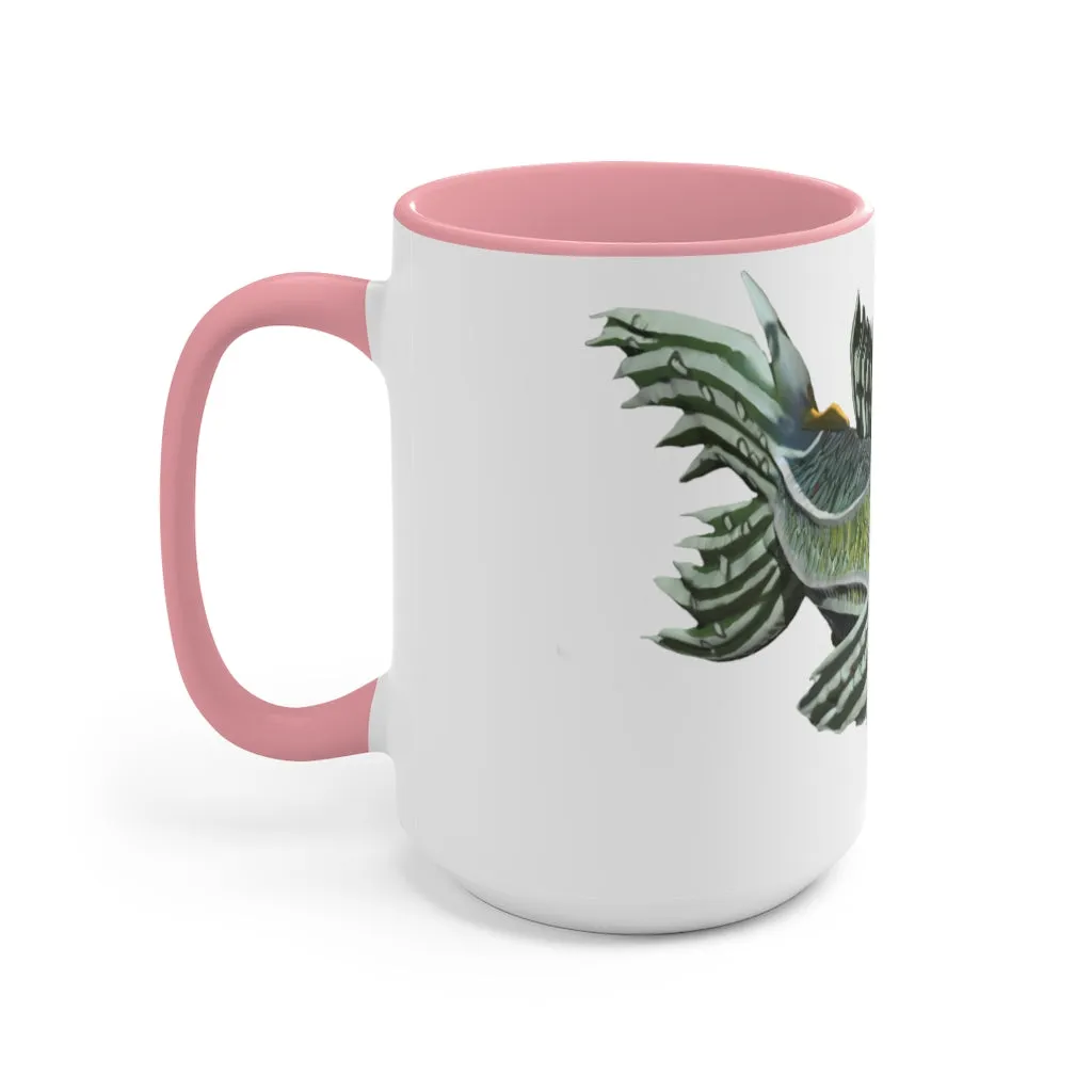 Green Fish Accent Mug