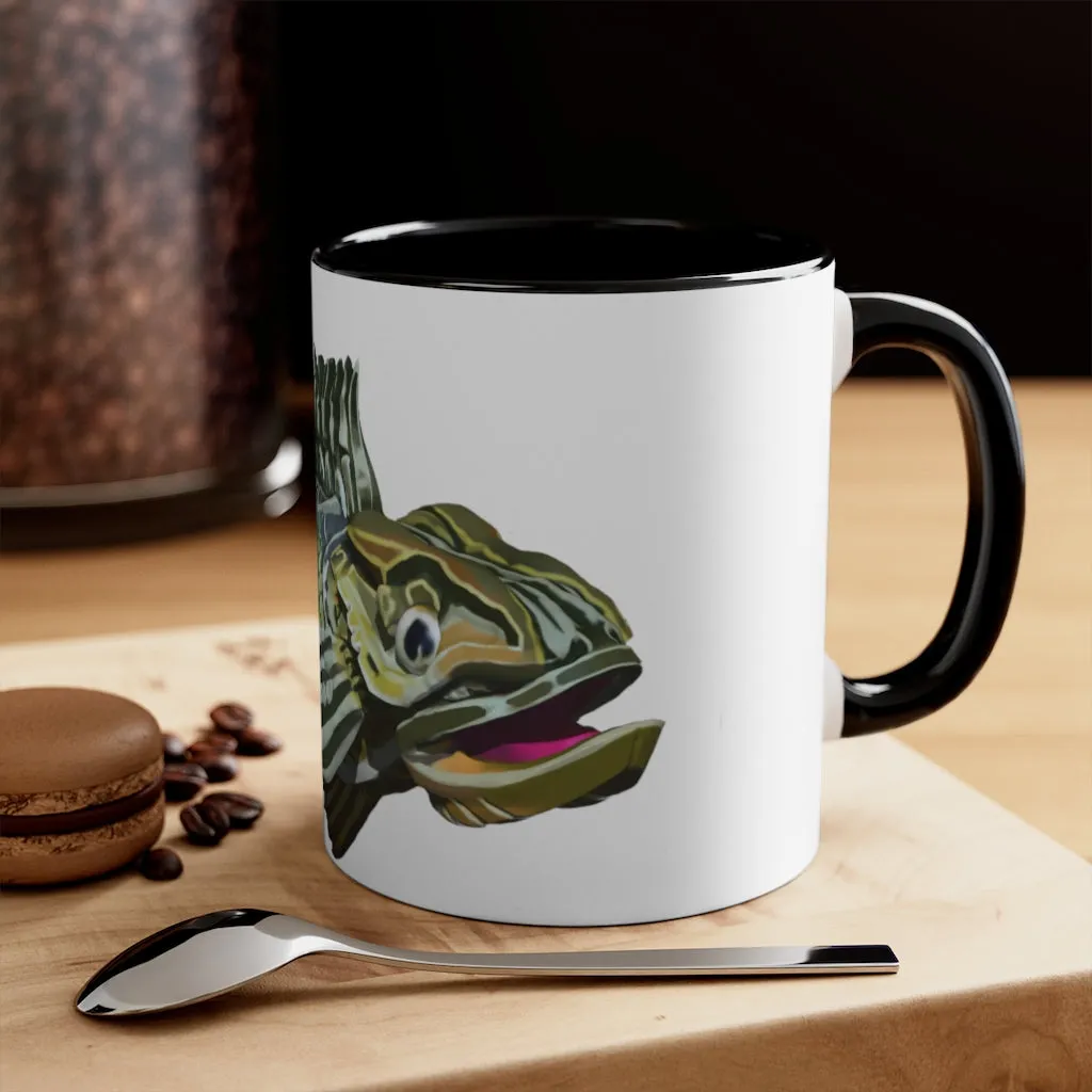 Green Fish Accent Mug