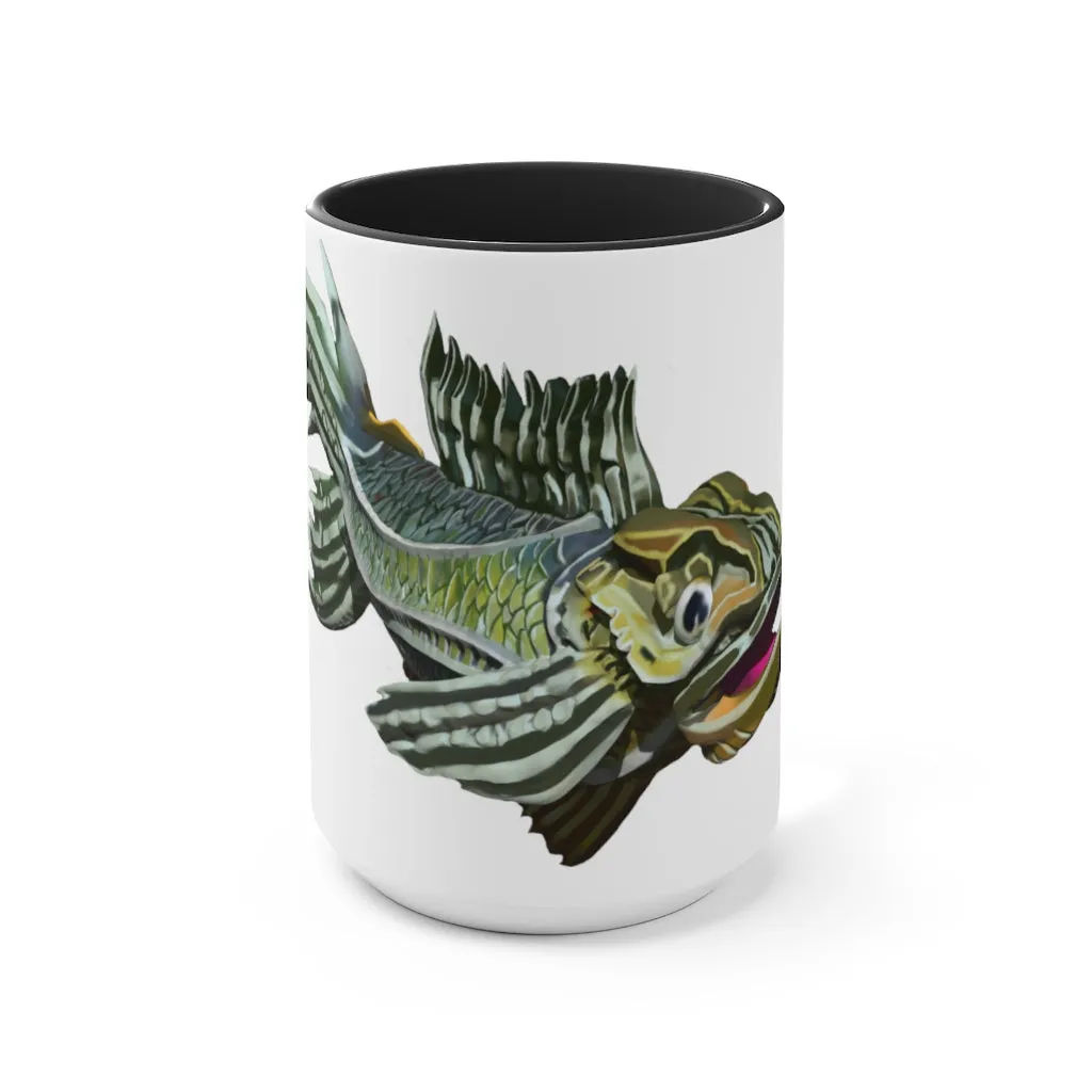 Green Fish Accent Mug