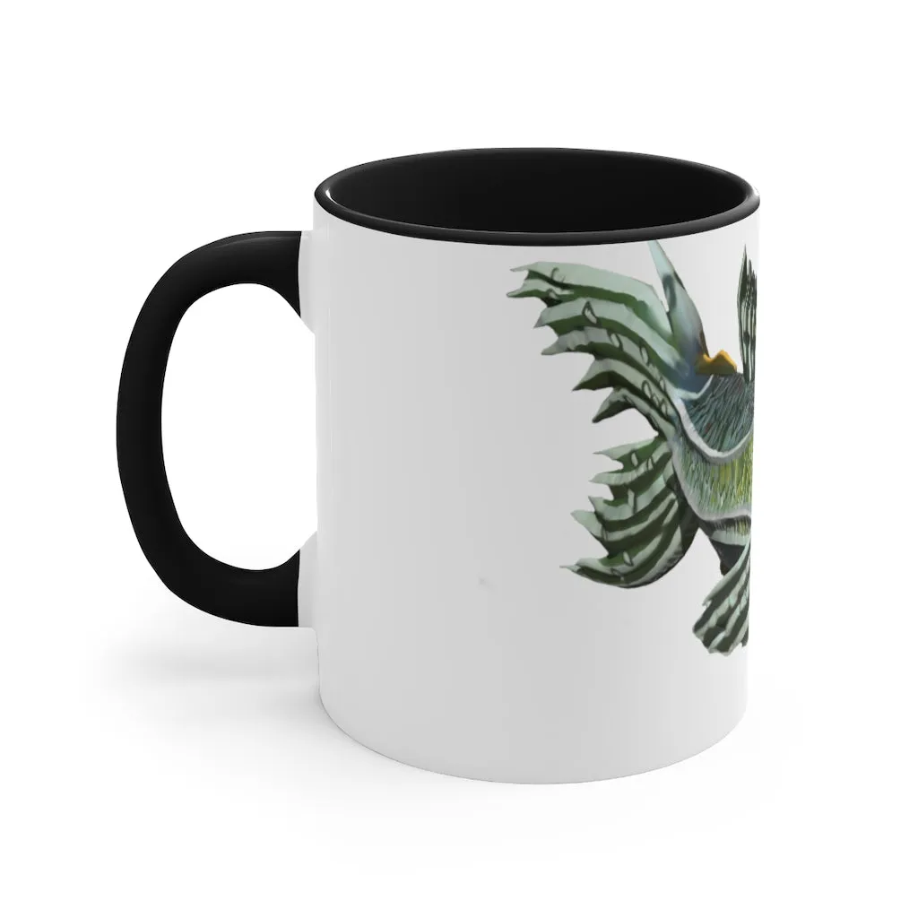 Green Fish Accent Mug