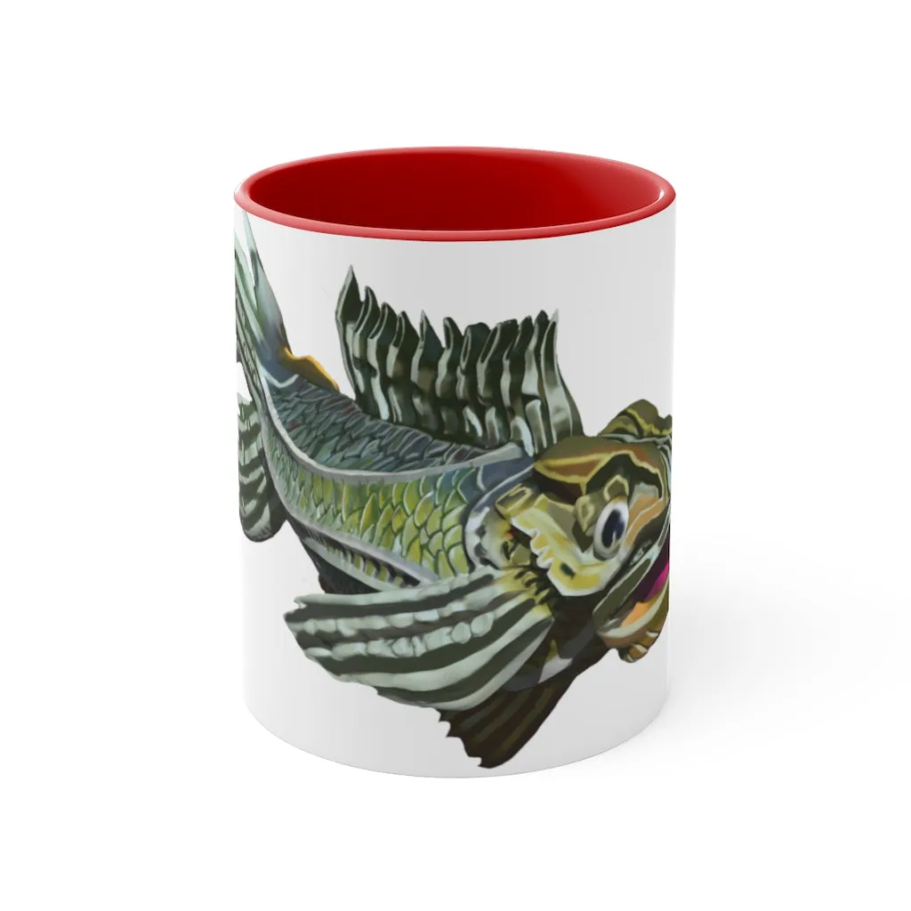 Green Fish Accent Mug