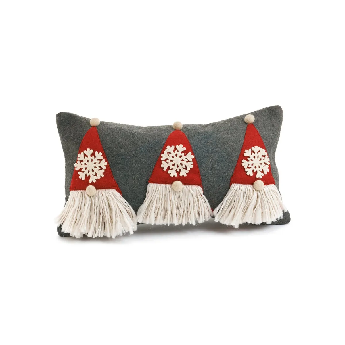 Grey and Red Santa Cushions