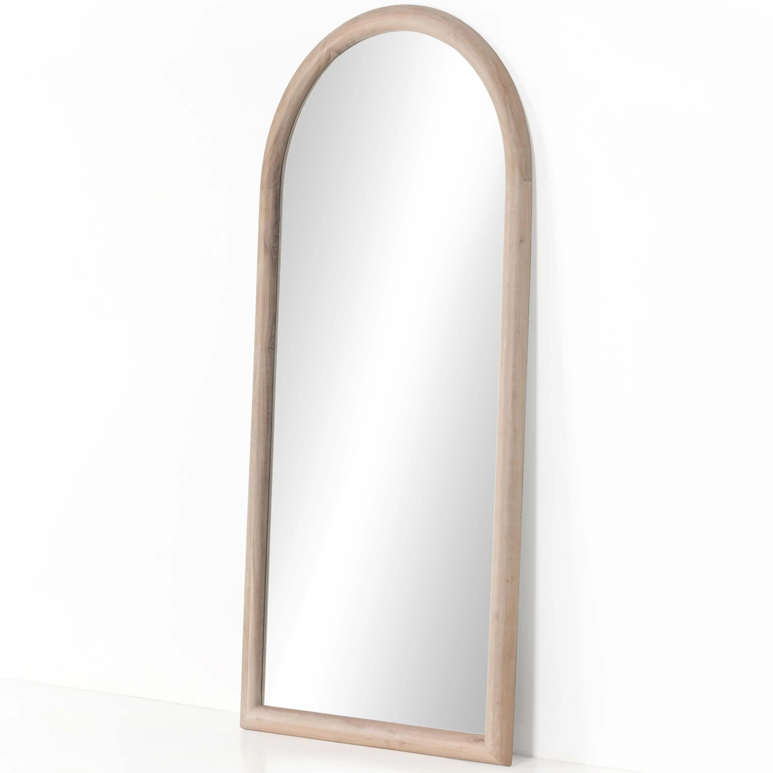 Gulliver Floor Mirror, Whitewash Acacia