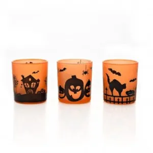 Halloween Set of 3 Goolish Candle Holders