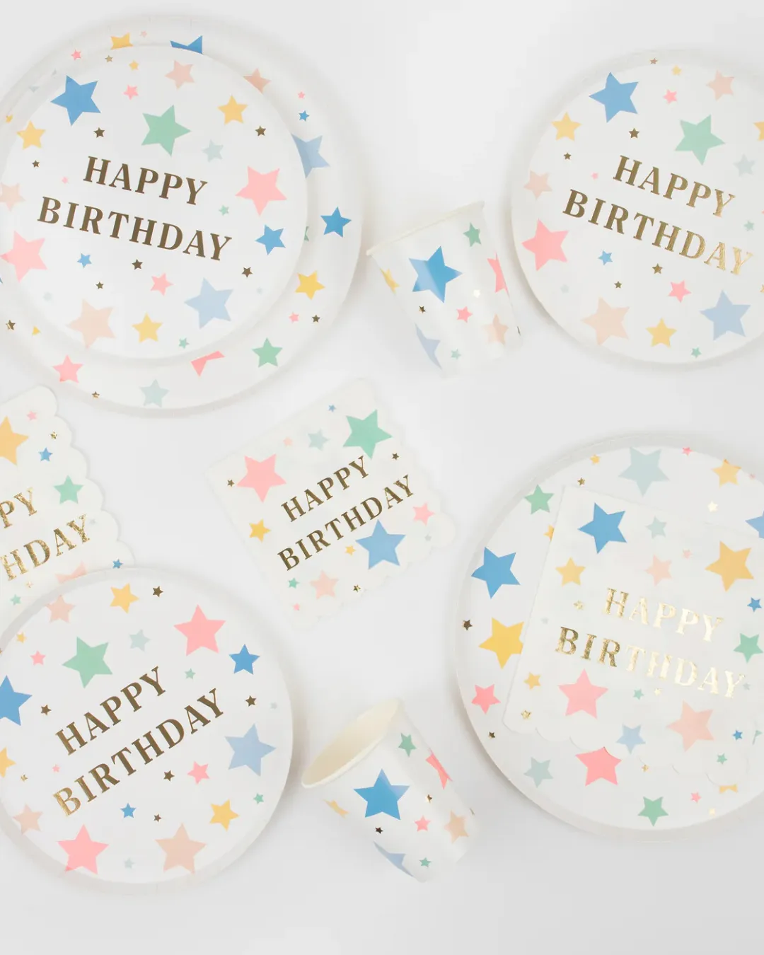 Happy Birthday Stars Side Plate