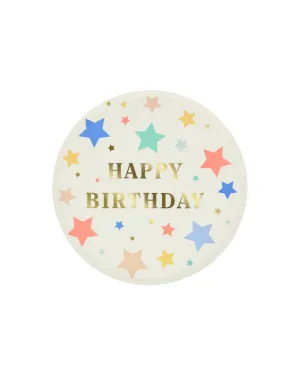 Happy Birthday Stars Side Plate