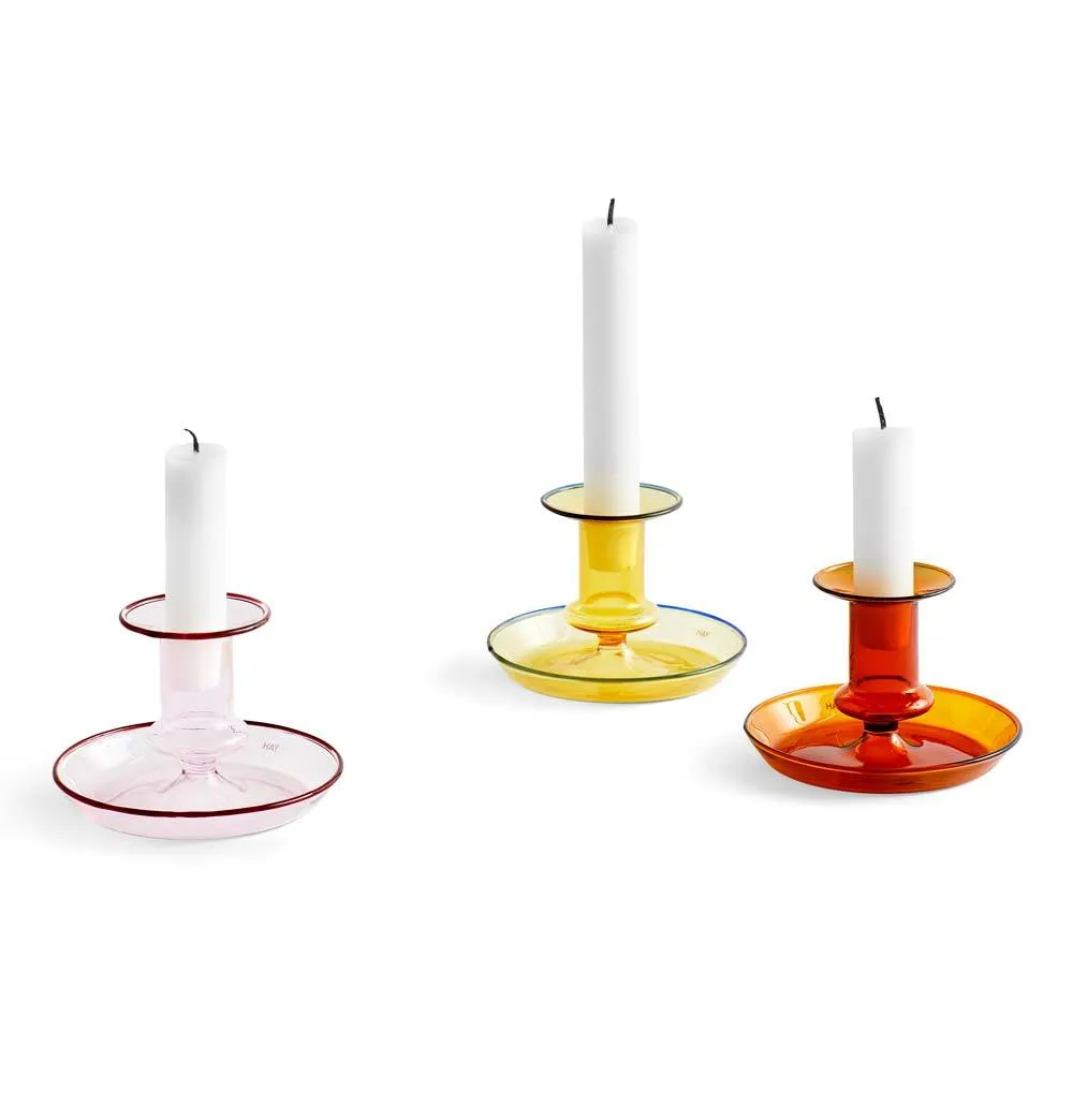 HAY Flare Candle Holder – Yellow