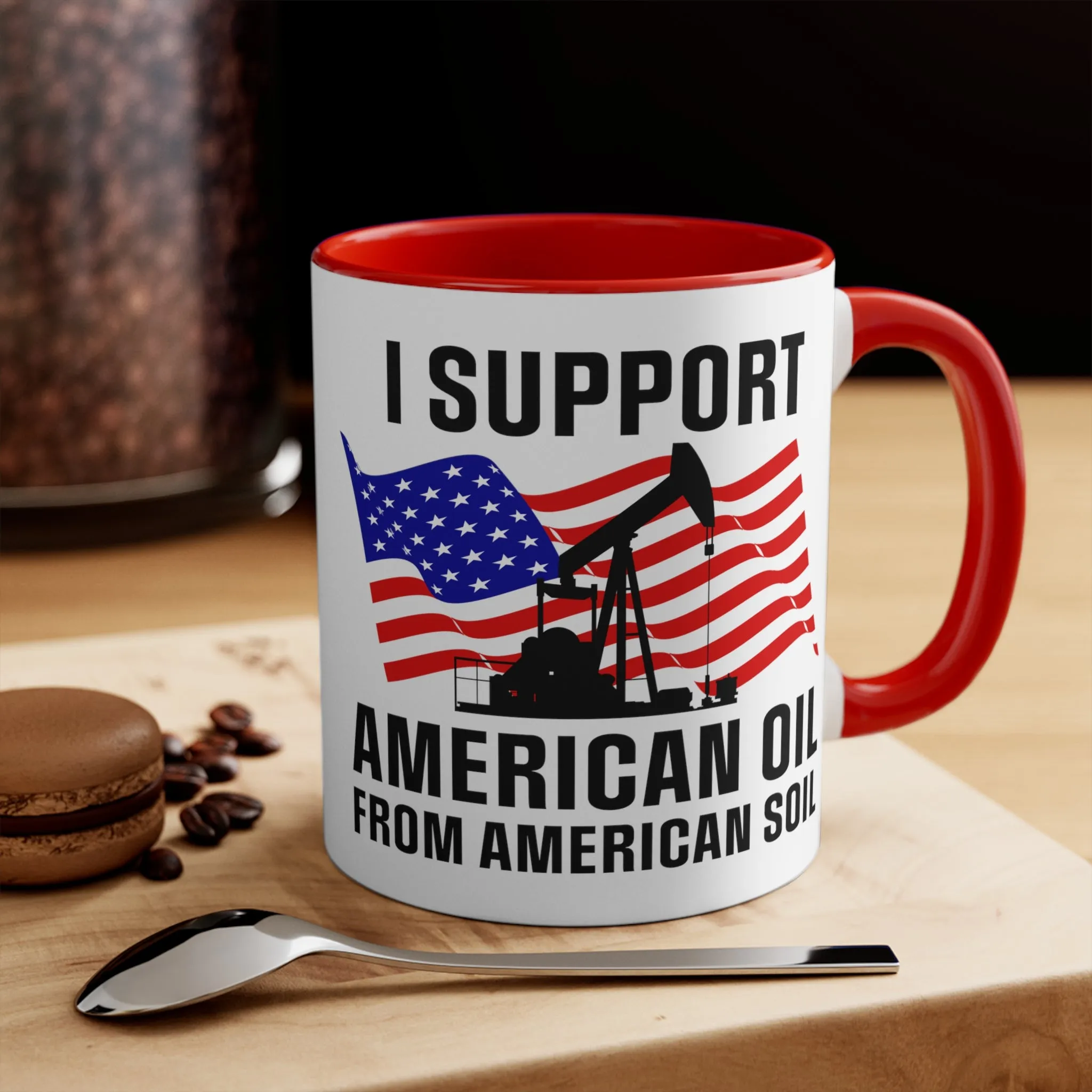 I Support American Oil Mug