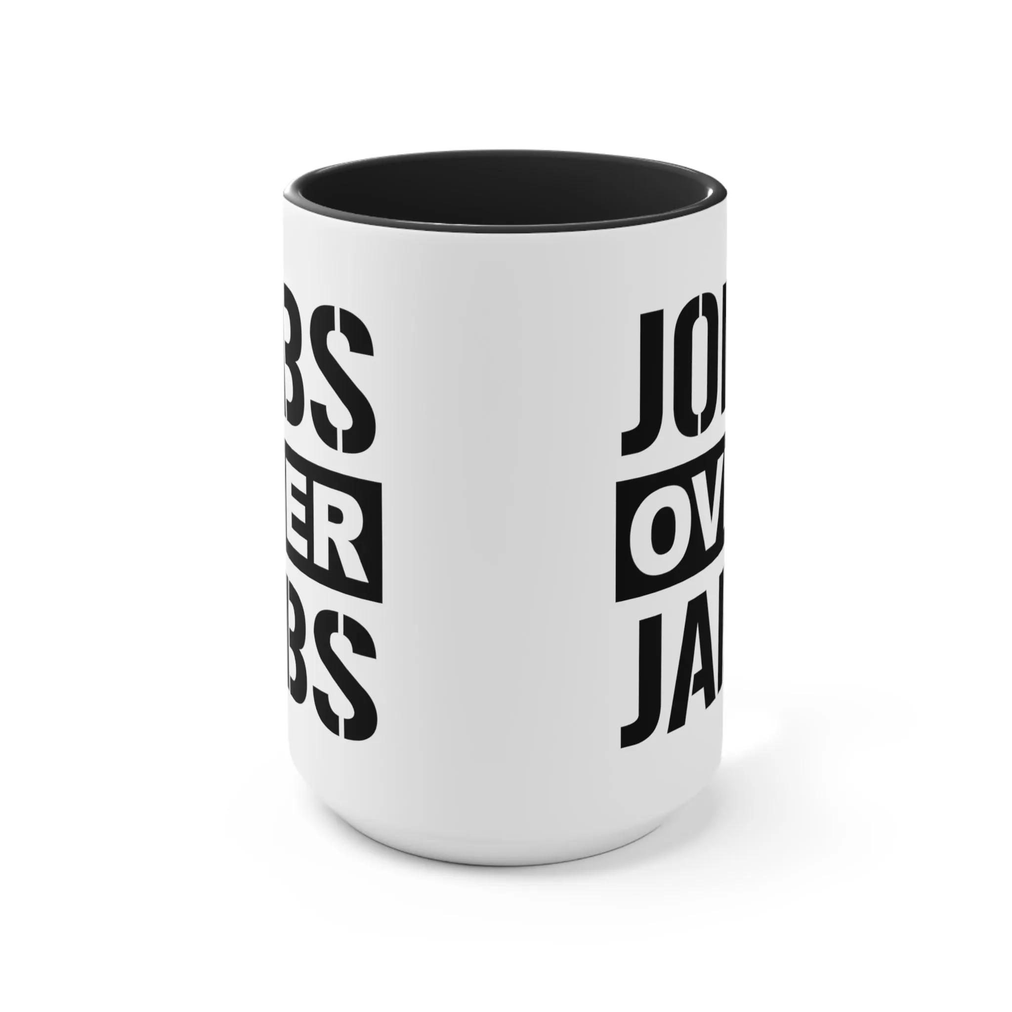 Jobs Over Jabs Mug (2 sizes, 3 colors)