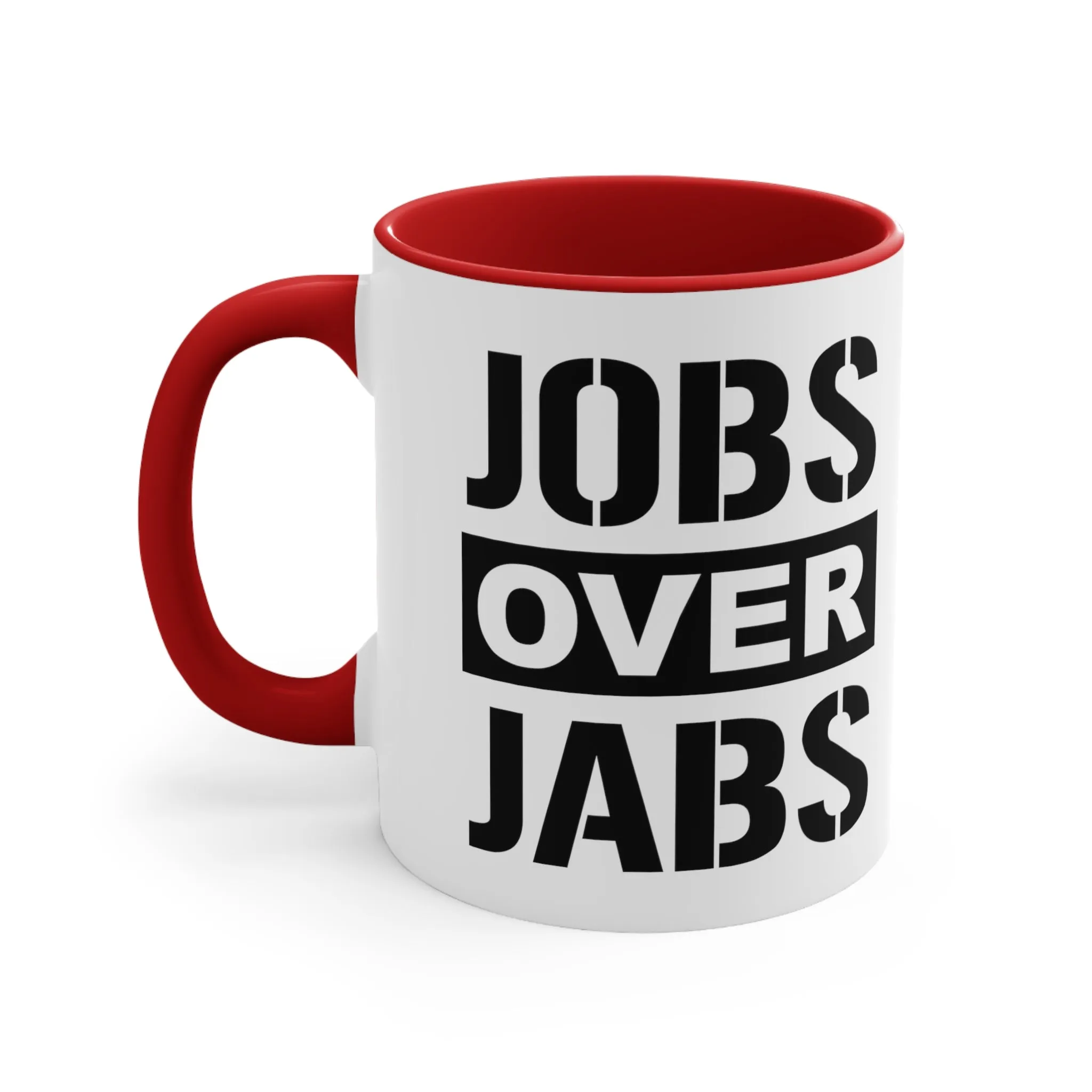 Jobs Over Jabs Mug (2 sizes, 3 colors)