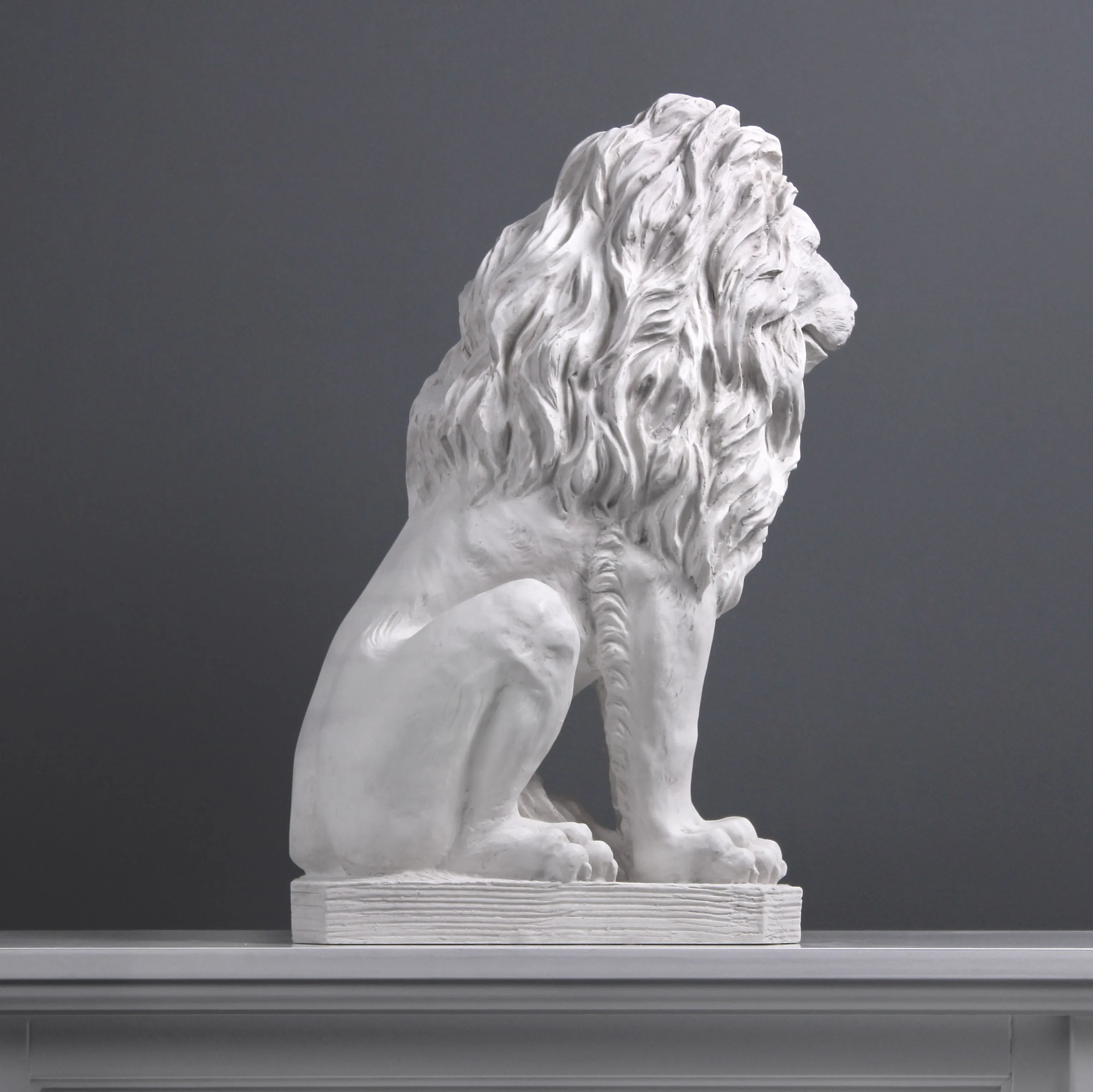 Large Sitting Lion Statue