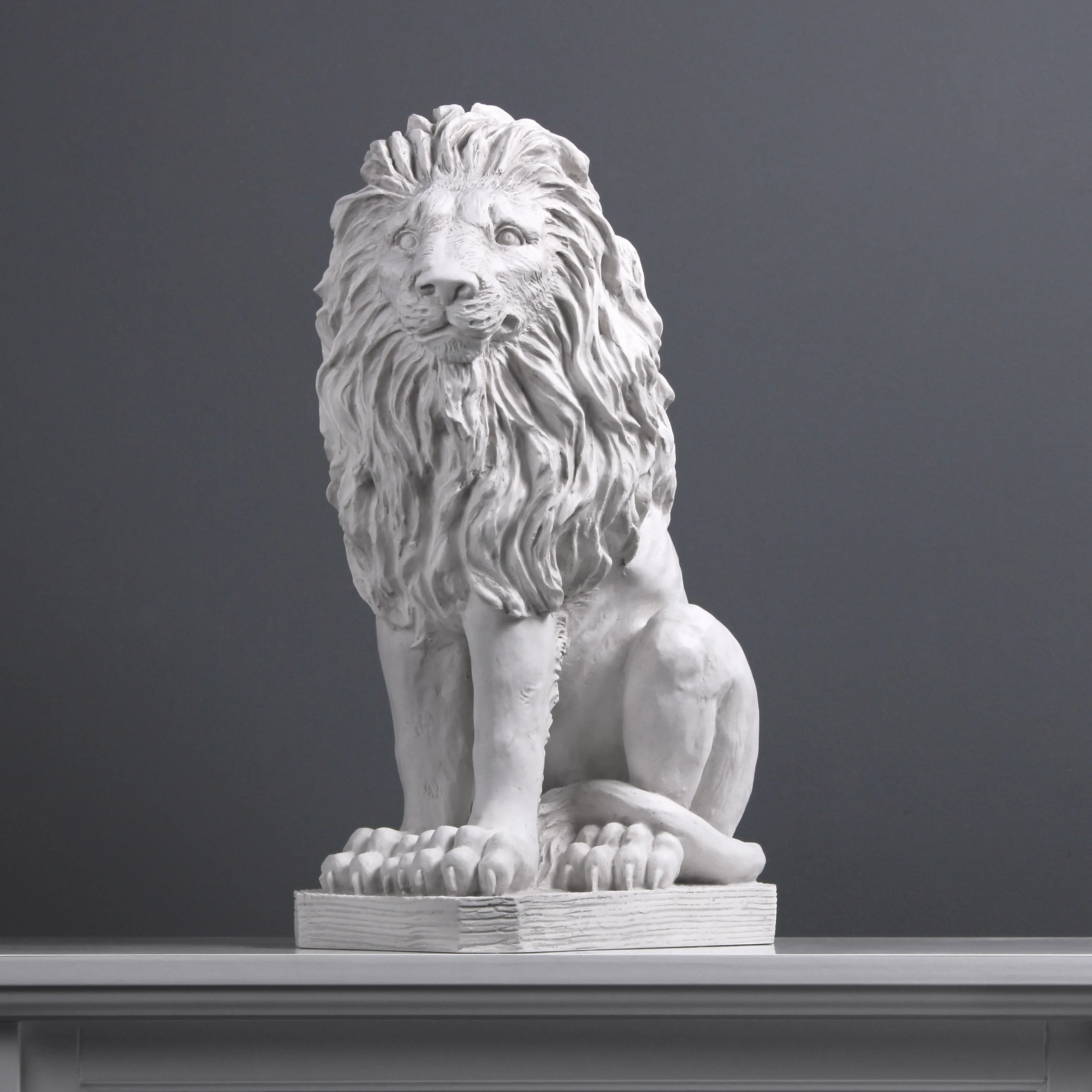 Large Sitting Lion Statue