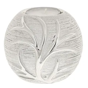 Leaf Tealight Ball Champagne