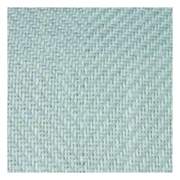 Linen Herringbone Tassel Cushion - Aqua Green (50cm)