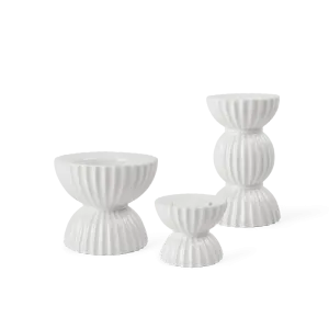 Lyngby Porcelæn Tura Candle Set, 3 pcs.