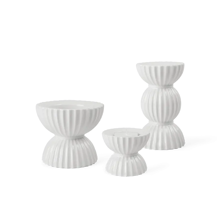 Lyngby Porcelæn Tura Candle Set, 3 pcs.