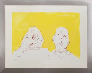 Maria Lassnig "Double Self Portrait" Screenprint