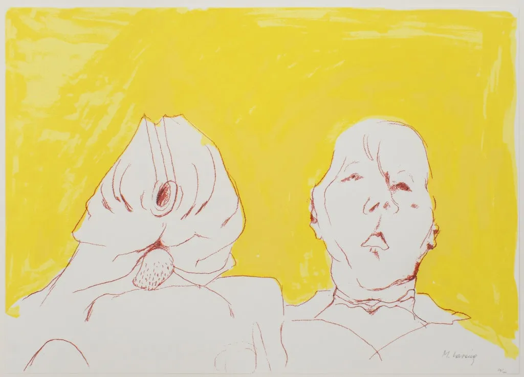 Maria Lassnig "Double Self Portrait" Screenprint