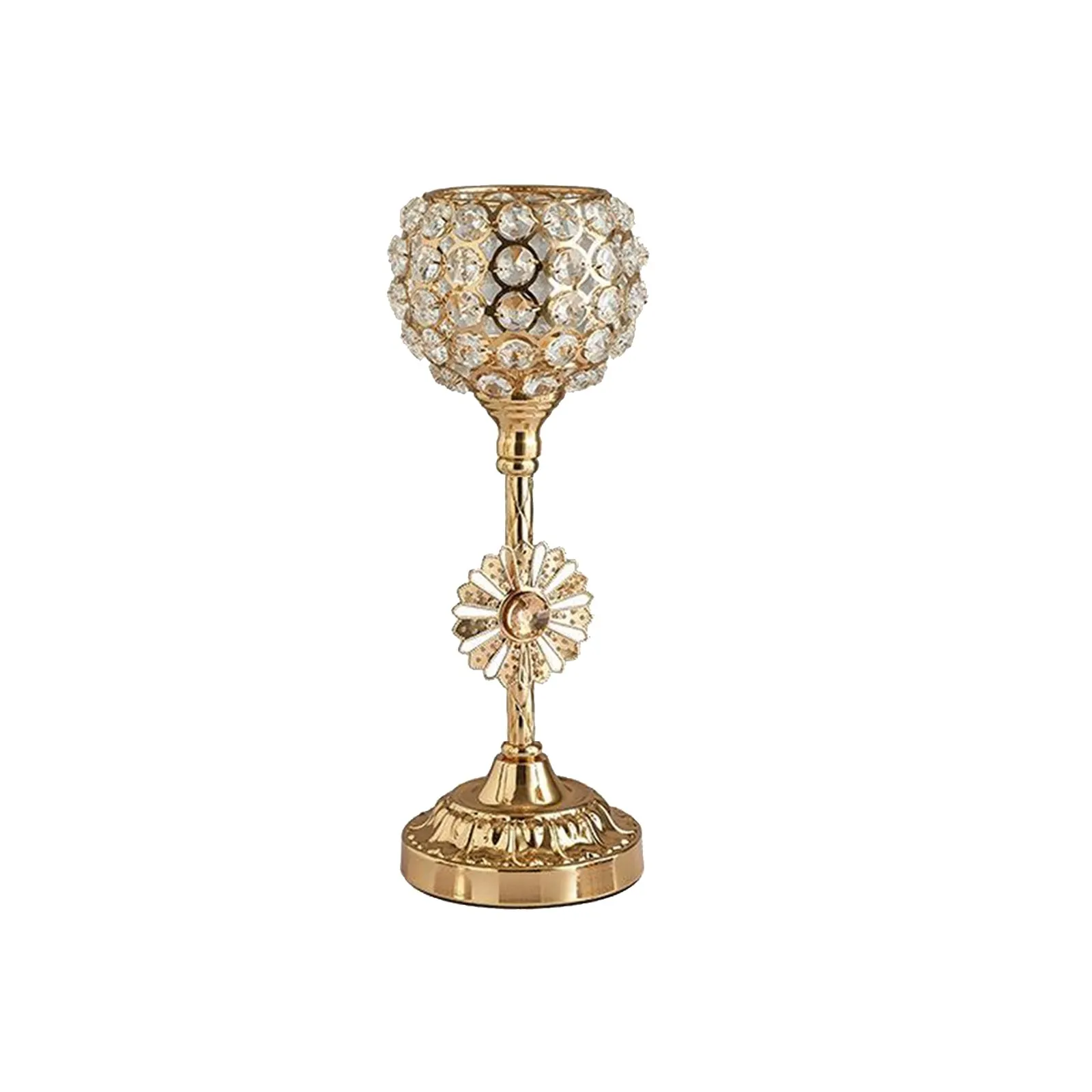 Metal Crystal Candle Holders Can Be Used As Dining Table Stand During Christmas, A Wedding Or Even For Home Decor