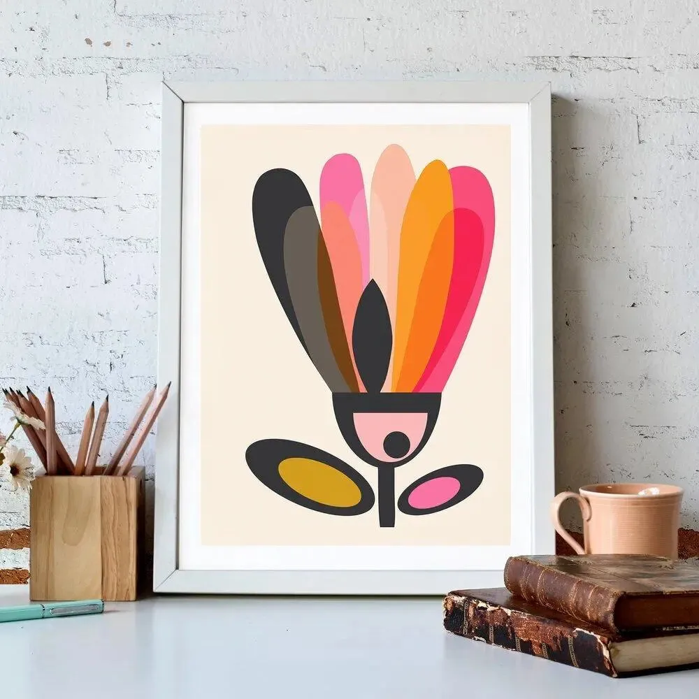 Modern Tulip Wall Art Print