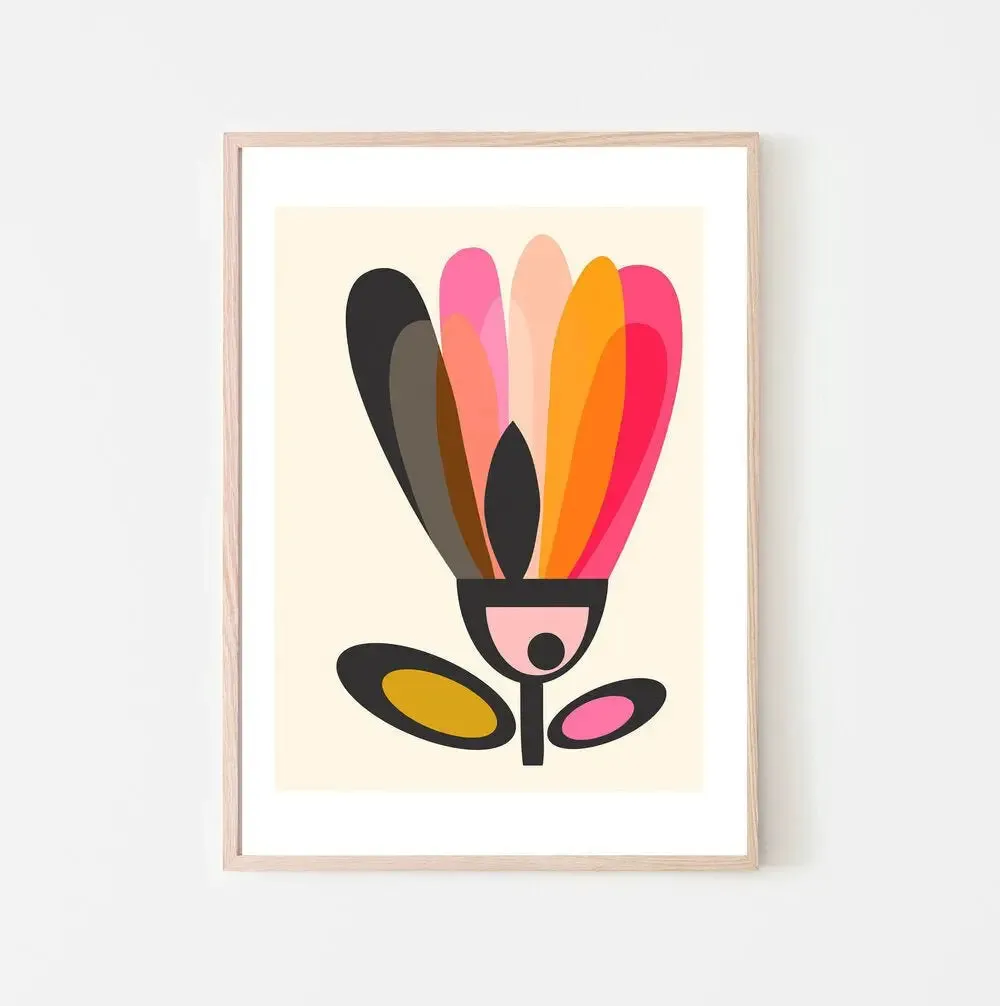 Modern Tulip Wall Art Print