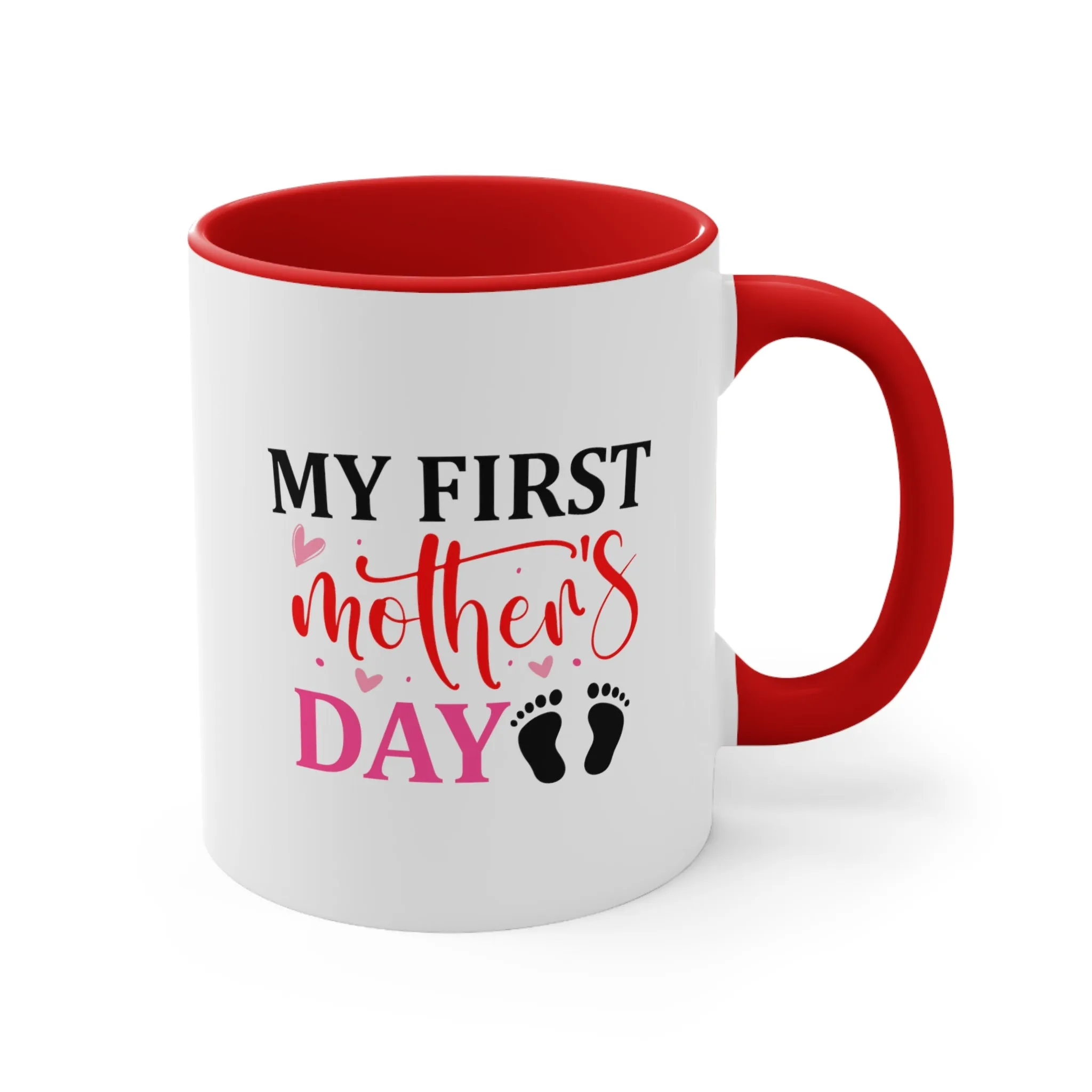 My First Mother's Day Pink Coffee Mug, 11oz Mom Mother Gift Mother Cup Mother's Day Birthday Christmas Gift For Mom Nana