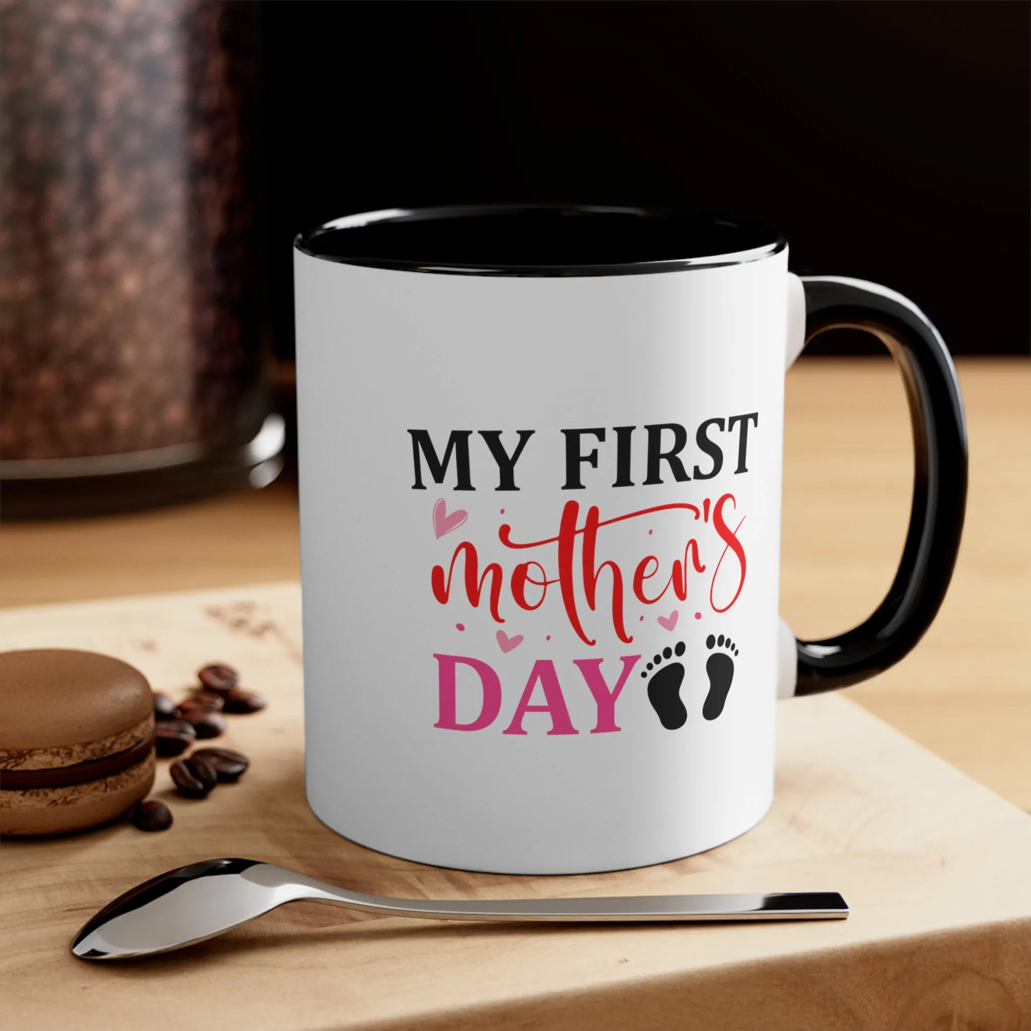 My First Mother's Day Pink Coffee Mug, 11oz Mom Mother Gift Mother Cup Mother's Day Birthday Christmas Gift For Mom Nana