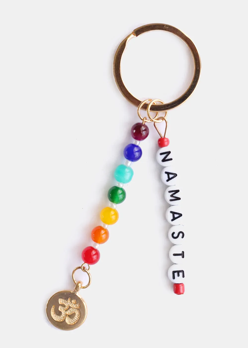 Namaste Bead Keychain