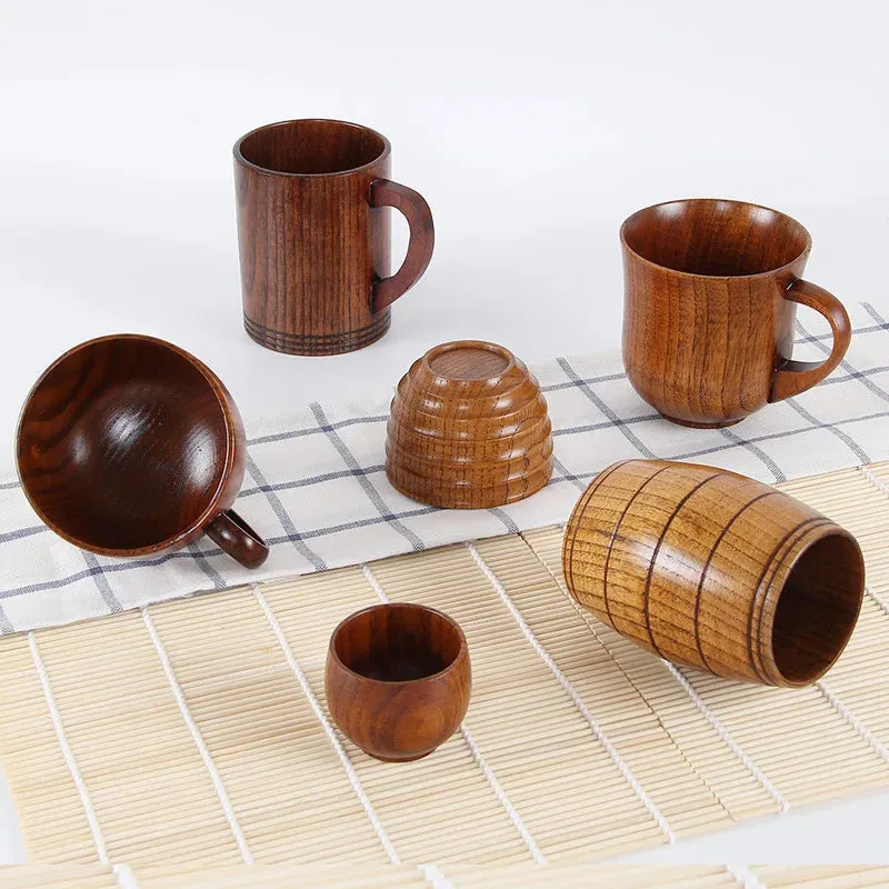 Natural Custom Handmade Wooden Coffee Mug