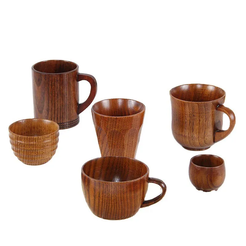 Natural Custom Handmade Wooden Coffee Mug