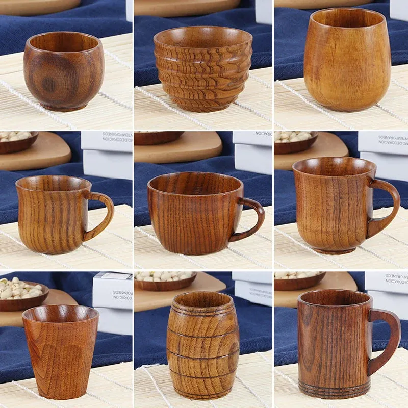 Natural Custom Handmade Wooden Coffee Mug