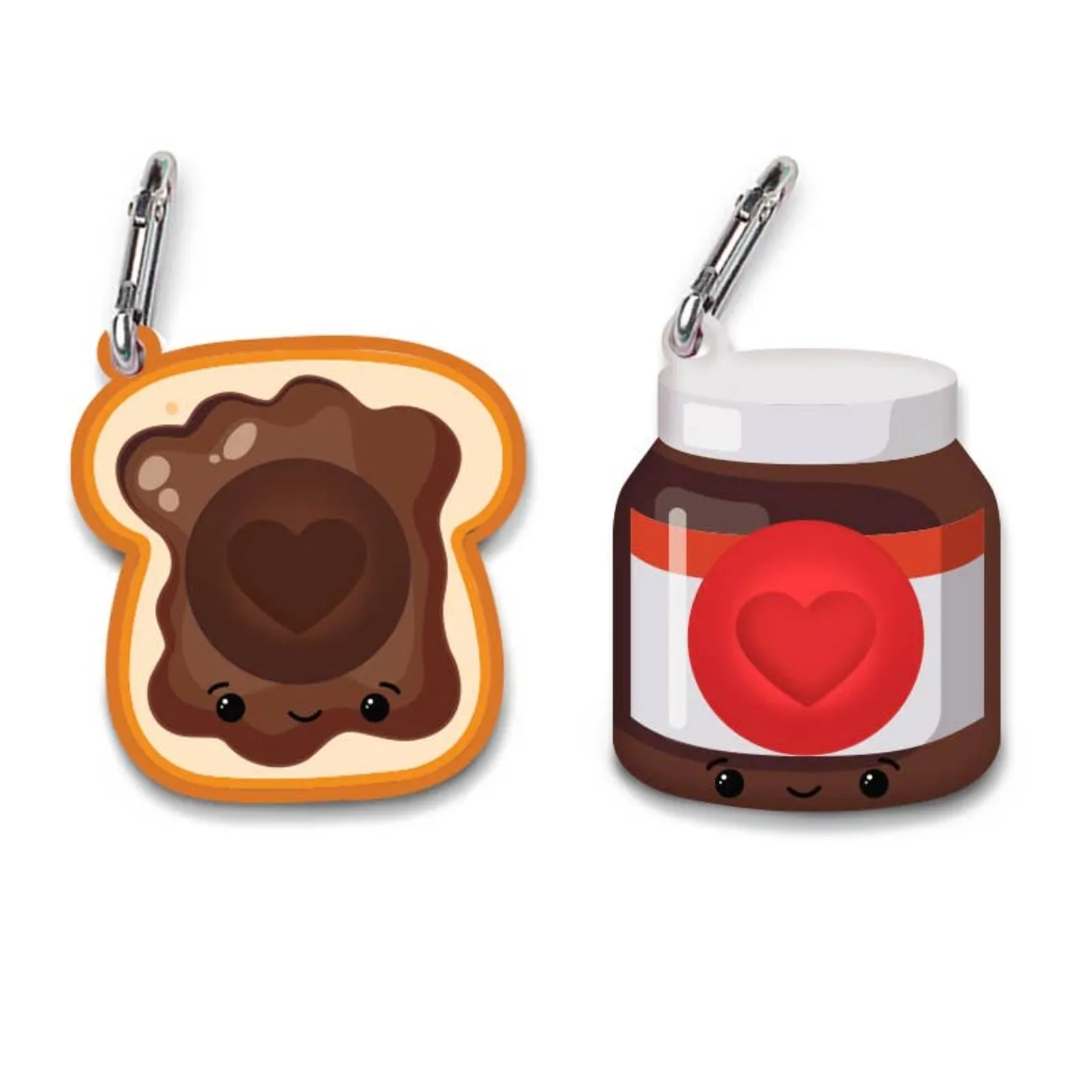 OMG Mega Pop Keychains- BFF Hazelnut Spread and Toast Fidget Popper