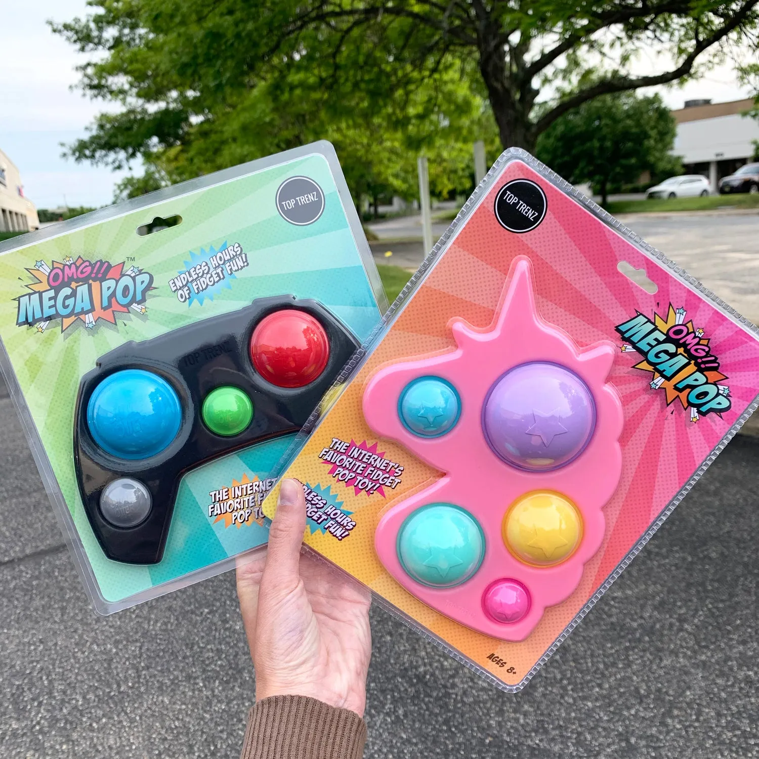 OMG Pop Fidgety Keychains