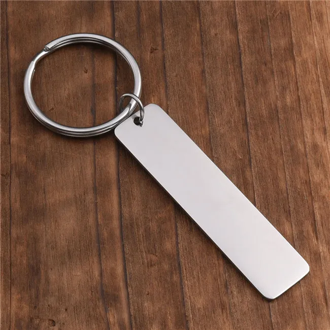 Personalized Cuboid Bar Message Name Keychain | Jovivi